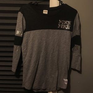 Pink half long sleeve